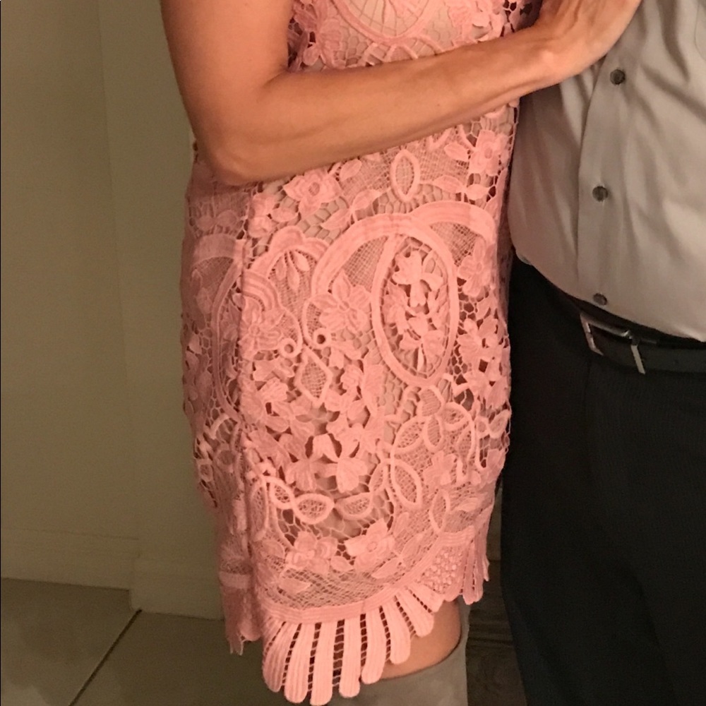 Gorgeous Pink Embroidered shift dress